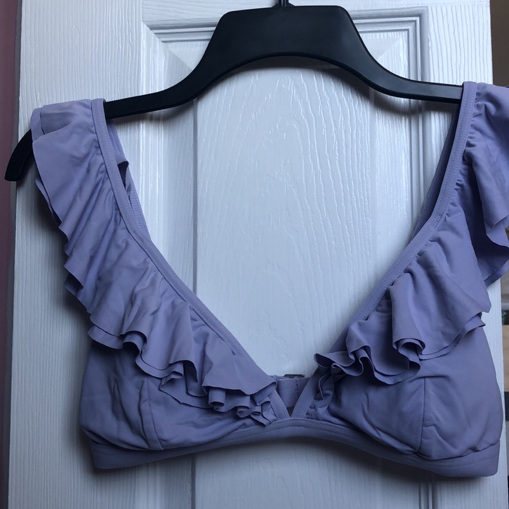 Michael Kors Purple Ruffle Bikini